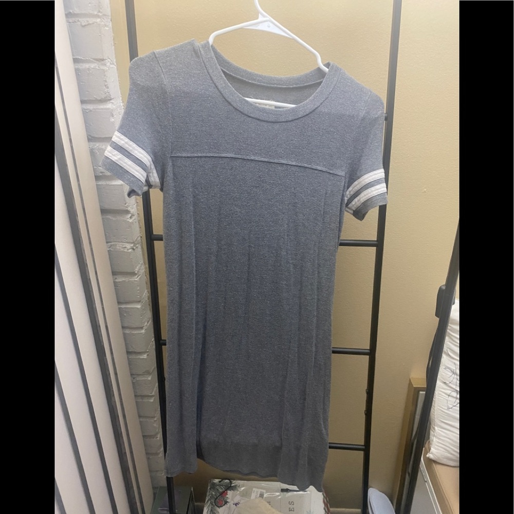 Gray T-shirt dress